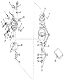 Carburetor Diagram and Parts List for 19250 9000001-9999999 - 1969 Toro Lawn Mower