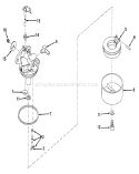 Carburetor Diagram and Parts List for 19273 3000001-3999999 - 1973 Toro Lawn Mower