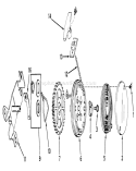 Rewind Starter Diagram and Parts List for 19273 3000001-3999999 - 1973 Toro Lawn Mower