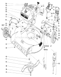 21" Whrilwind H.p.-Fingertip Start Diagram and Parts List for 19224 0000001-0999999 - 1970 Toro Lawn Mower