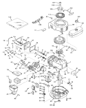 Engine Diagram and Parts List for 19373 3000001-3999999 - 1973 Toro Lawn Mower