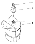 Starter Motor Assembly Diagram and Parts List for 19373 3000001-3999999 - 1973 Toro Lawn Mower