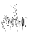 Rewind Starter Diagram and Parts List for 19400 5000001-5999999 - 1975 Toro Lawn Mower