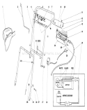 Handle Assembly Diagram and Parts List for 19225 0000001-0999999 - 1970 Toro Lawn Mower