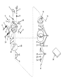 Carburetor Diagram and Parts List for 19472 1000001-1999999 - 1971 Toro Lawn Mower