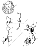 Magneto Diagram and Parts List for 19472 1000001-1999999 - 1971 Toro Lawn Mower