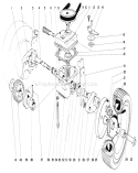 Gear Box Assembly Diagram and Parts List for 19472 1000001-1999999 - 1971 Toro Lawn Mower