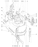 Housing Assembly Diagram and Parts List for 19472 1000001-1999999 - 1971 Toro Lawn Mower