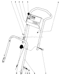 Handle Assembly Diagram and Parts List for 19477 7000001-7999999 - 1977 Toro Lawn Mower