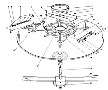 Cutting Deck Diagram and Parts List for 57305 8000001 - 8999999 Toro Lawn Tractor