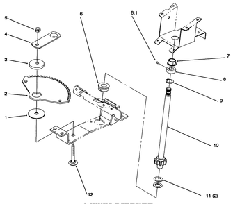 Lower Steering Diagram and Parts List for 72102 6900001 - 6999999 Toro Lawn Tractor