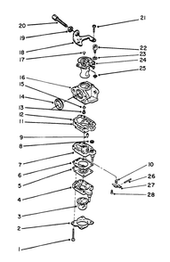 Carburetor Assembly (Serial Nos. 2003224 & Up) Diagram and Parts List for 51652 2000001 - 2999999 Toro Trimmer
