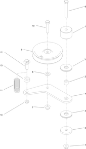 Part Location Diagram of 119-8737 Toro PLATE-IDLER