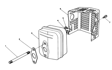 Muffler Assembly Diagram and Parts List for 20522C 6000001 - 6999999 Toro Lawn Mower