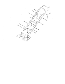 Handle Diagram and Parts List for 20065 280000001 & UP Toro Lawn Mower