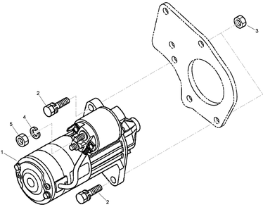 Starter Assembly Diagram and Parts List for 74264TE (310000001-310999999)(2010) Toro Lawn Mower