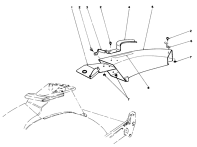 Side Discharge Chute Model No. 59108 (Optional) Diagram and Parts List for 20684 7000001 - 7999999 Toro Lawn Mower