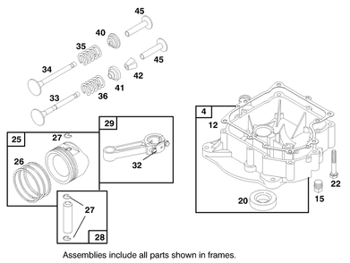 Engine Briggs & Stratton Model 28m707-1182-E1 Diagram and Parts List for 70082 8900001 - 8999999 Toro Lawn Tractor