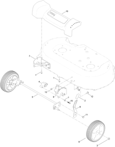 Front Wheel And Height-Of-Cut Assembly Diagram and Parts List for 20976 400000000 - 402099999 Toro Lawn Mower