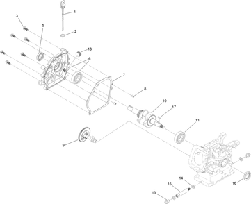 Crankcase Assembly Diagram and Parts List for 36002 409000000 - 412999999 Toro Snow Blower