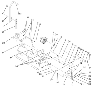 Control Panel Assembly Diagram and Parts List for 74213 (210000001-210999999)(2001) Toro Lawn Mower