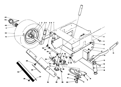 Front Axle Assembly Diagram and Parts List for 56150 7000001 - 7999999 Toro Lawn Tractor