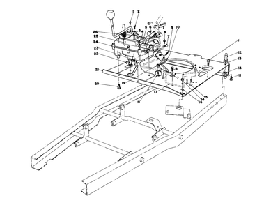 Engine Plate And Shift Assembly Diagram and Parts List for 56006 1000001 - 1999999 Toro Lawn Tractor