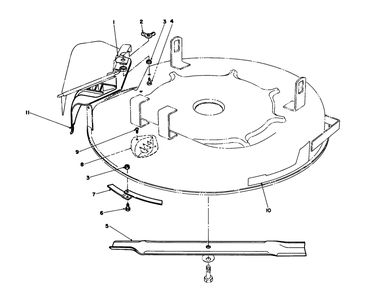 Recycler Kit - Model No. 59169 Diagram and Parts List for 56133 2000001 - 2999999 Toro Lawn Tractor