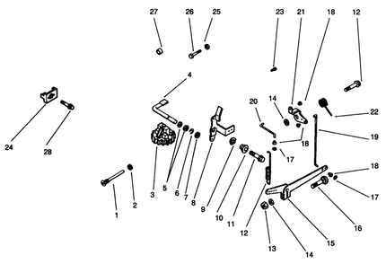 Governor-Kohler Engine Model No. Mv18s-Type 58543 Diagram and Parts List for 30190 10000001 - 19999999 Toro Lawn Tractor Accessories