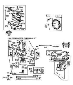 Engine Briggs & Stratton Model 253707-0157-01 (Continued) Diagram and Parts List for 57357 4000001 - 4999999 Toro Lawn Tractor