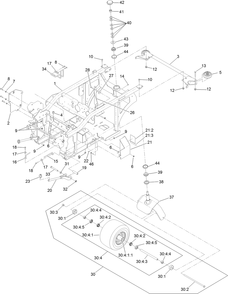 Part Location Diagram of 135-5784 Toro Wld-Belt Guide