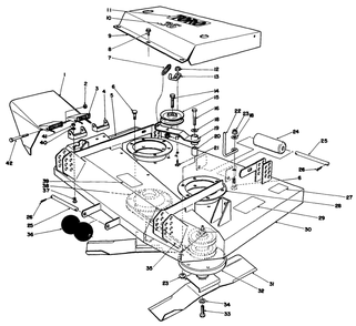 Part Location Diagram of 56-4340 Toro Deck Idler Arm Wa *b