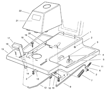 Part Location Diagram of 67-1070-01 Toro DISCONTINUED