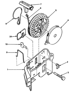Rewind Starter No. 590531 Diagram and Parts List for 20775 9000001 - 9999999 Toro Lawn Mower