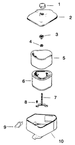 Air Intake/Filtration Group-Engine Kohler Model No. Cv14 T-1412(Continued) Diagram and Parts List for 30175 49000001 - 49999999 Toro Lawn Tractor Accessories