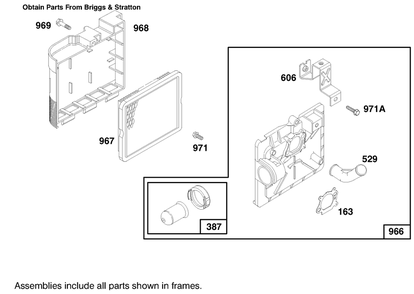 Engine Briggs & Stratton Model 12f802-0667-01 Diagram and Parts List for 20803 7900001 - 7999999 Toro Lawn Mower