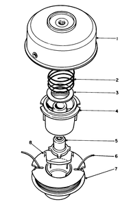 Dual Line Tap & Trim Head No. 46-2800 (Optional) Diagram and Parts List for 51645V 1000001 - 1999999 Toro Trimmer