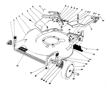 Part Location Diagram of 62-4314 Toro DISCONTINUED