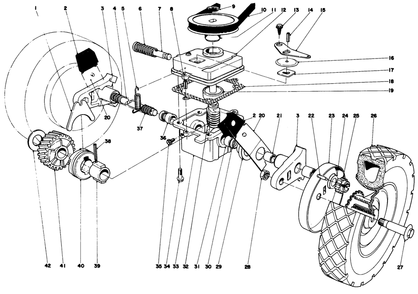 Gear Case Assembly Diagram and Parts List for 16655 8000001 - 8999999 Toro Lawn Mower