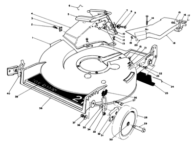 Housing Assembly Diagram and Parts List for 20675 6000001 - 6999999 Toro Lawn Mower