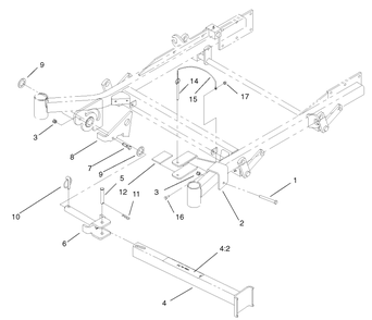 Stand Assembly Diagram and Parts List for 74214 (220000001-220999999)(2002) Toro Lawn Mower