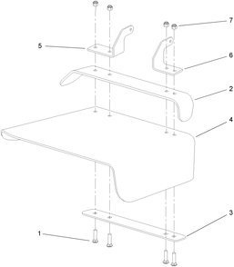 Deflector Assembly Diagram and Parts List for 30299TE (260000001-260999999)(2006) Toro Lawn Mower