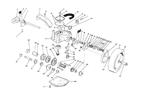 Gear Case Assembly (Continued) (Model 26620b-0900862 & Up, Model 26620bg-0901242 & Up) Diagram and Parts List for 26620BG 0009001 - 0999999 Toro Lawn Mower