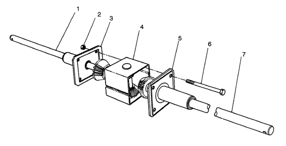 Differential Assembly Diagram and Parts List for 56190 2000001 - 2999999 Toro Lawn Tractor