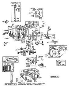 Engine Model No. 193707-0307-01 8 H.P. Rear Engine Rider Electric Model 56150 Diagram and Parts List for 56150 9000001 - 9999999 Toro Lawn Tractor