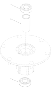 Spindle Assembly No. 137-9780 Diagram and Parts List for 74057 400000000 - 416414583 Toro Lawn Tractor