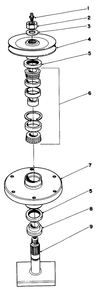 Drive Spindle No. 27-0870 Model 30152 Diagram and Parts List for 30116 6000001 - 6999999 Toro Lawn Tractor Accessories