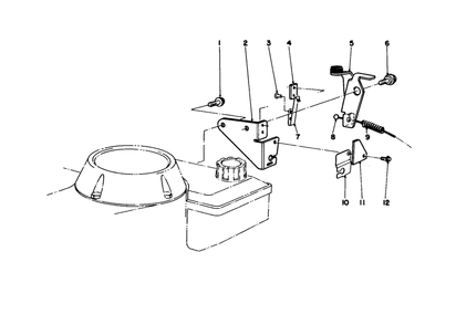 Brake Assembly Diagram and Parts List for 16585 8004252 - 8999999 Toro Lawn Mower
