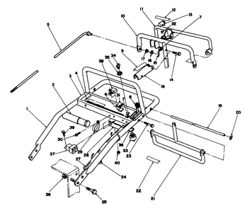 Handle Assembly Diagram and Parts List for 30156 100001 - 199999 Toro Lawn Tractor Accessories