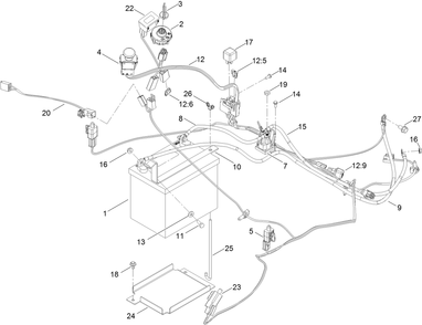 Part Location Diagram of 130-0651 Toro Harness-wire
